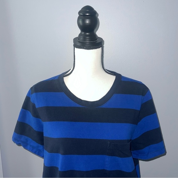 Banana republic- Navy and blue stripe dress - Picture 2 of 6